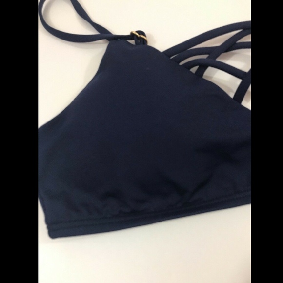 NWT! L Space Jaime Bikini‎ Top in Midnight Blue [SZ Medium ] - Picture 8 of 8